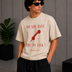 Time To Talk Tee Beige