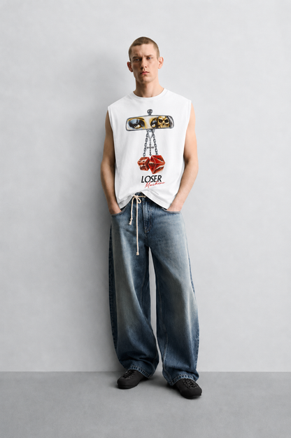 Loser Machine White Tank