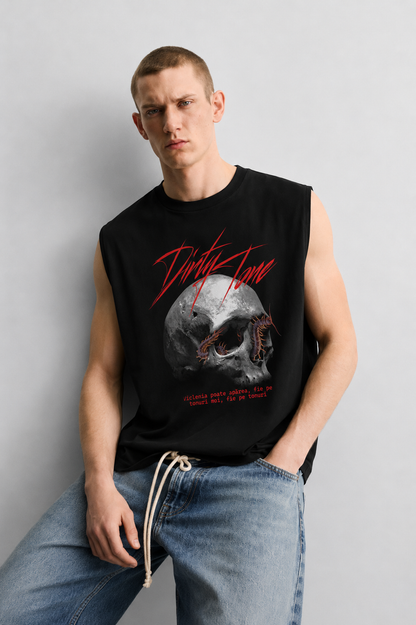 Venom Skull Tank Black