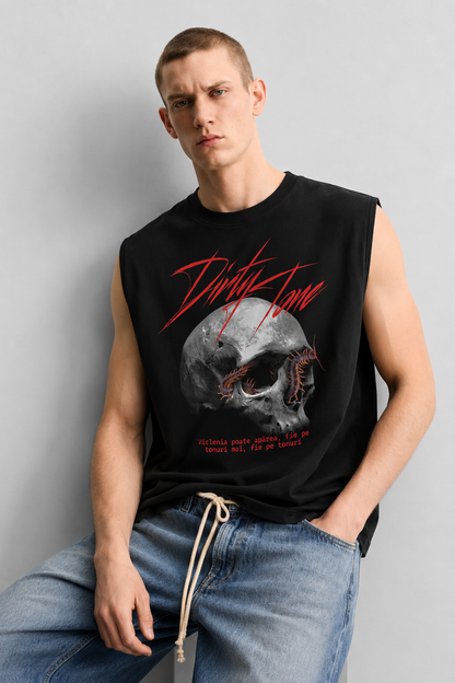 Venom Skull Tank Black