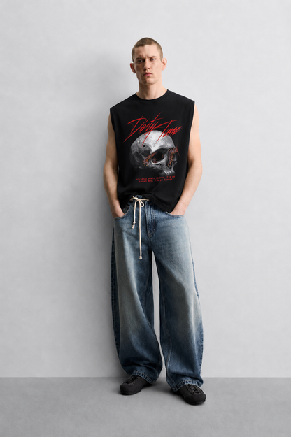 Venom Skull Tank Black