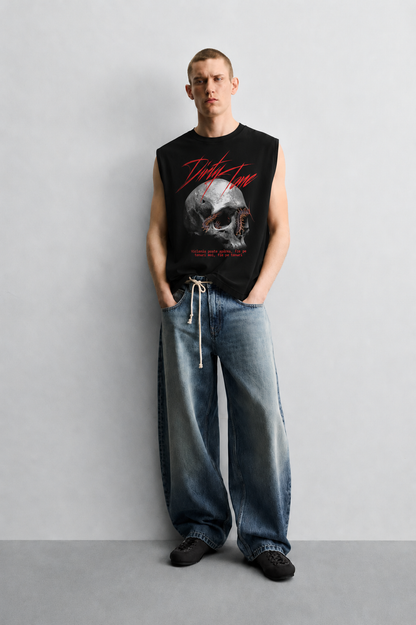 Venom Skull Tank Black