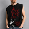 Crimson Web Tank Black