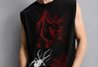 Crimson Web Tank Black
