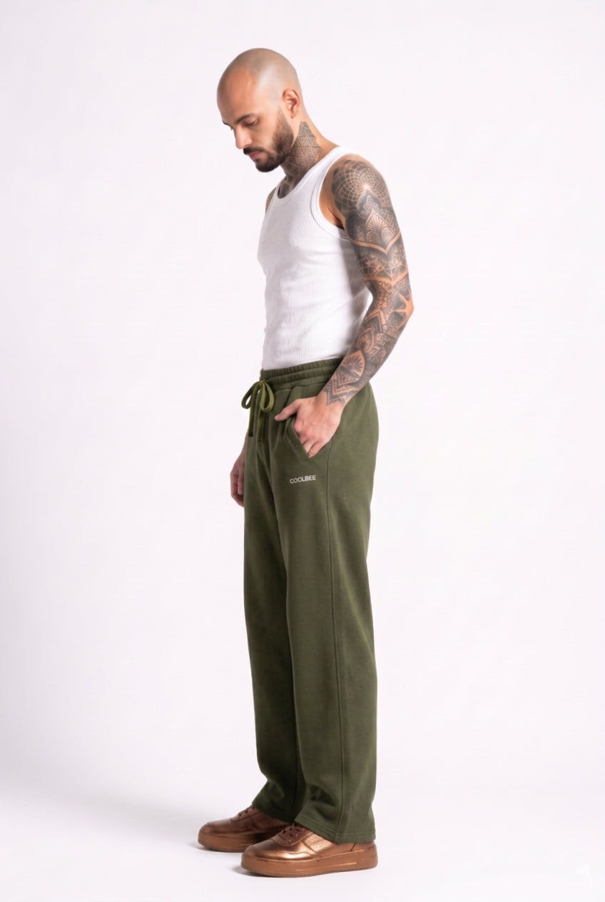 Cool Bee Joggers Olive Green for Men - Joggers Casual Streetwear India - Lifestyle View