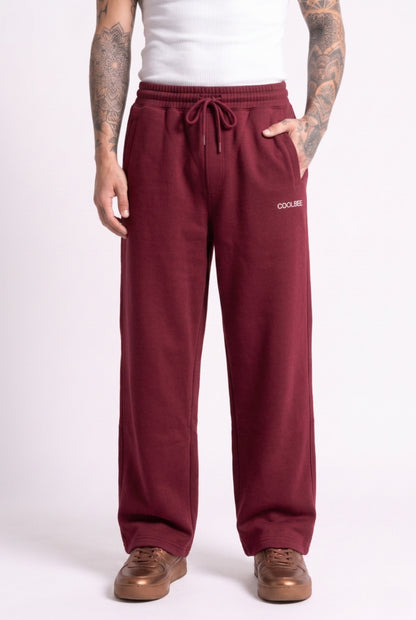 Cool Bee Joggers Maroon for Men - Maroon Joggers Casual Streetwear India