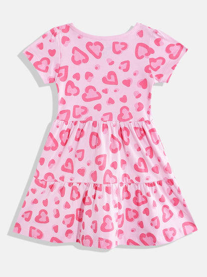 Coolbee Store Kids Girls Dress - Pink (KGSS25DR567) – back view
