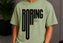 Boring Tee Green