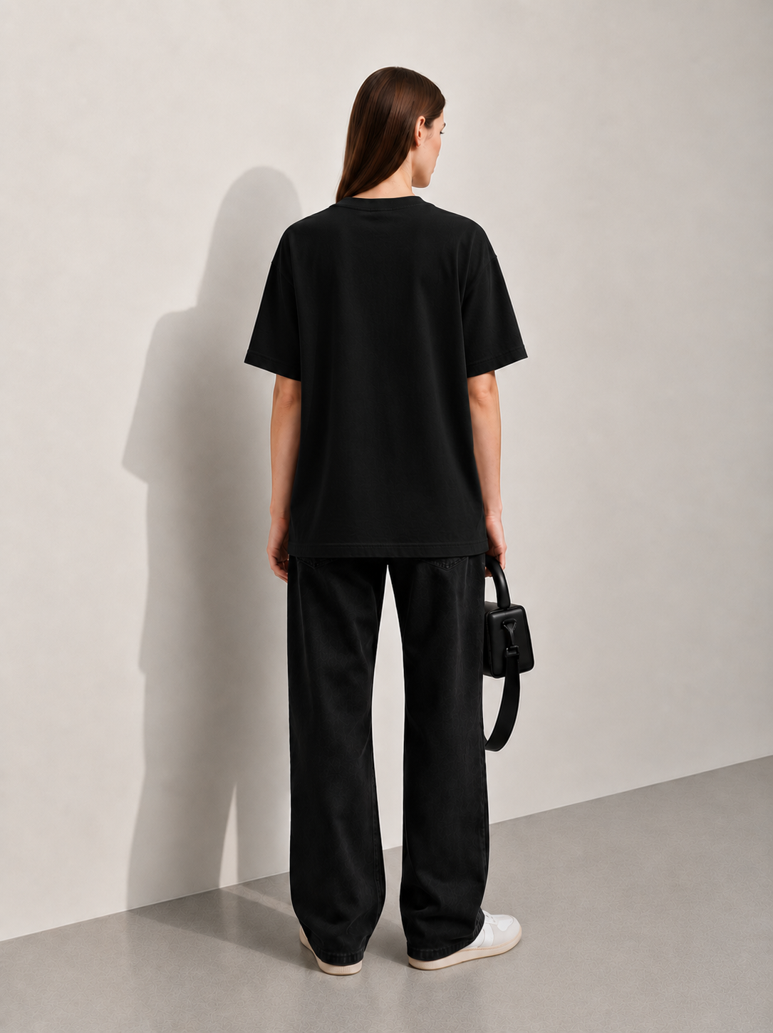 Cool Bee Switch Tee Black for Men - Black Oversized Graphic Tee Streetwear India - Lifestyle View