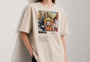 Naruto anime Women Tee Beige