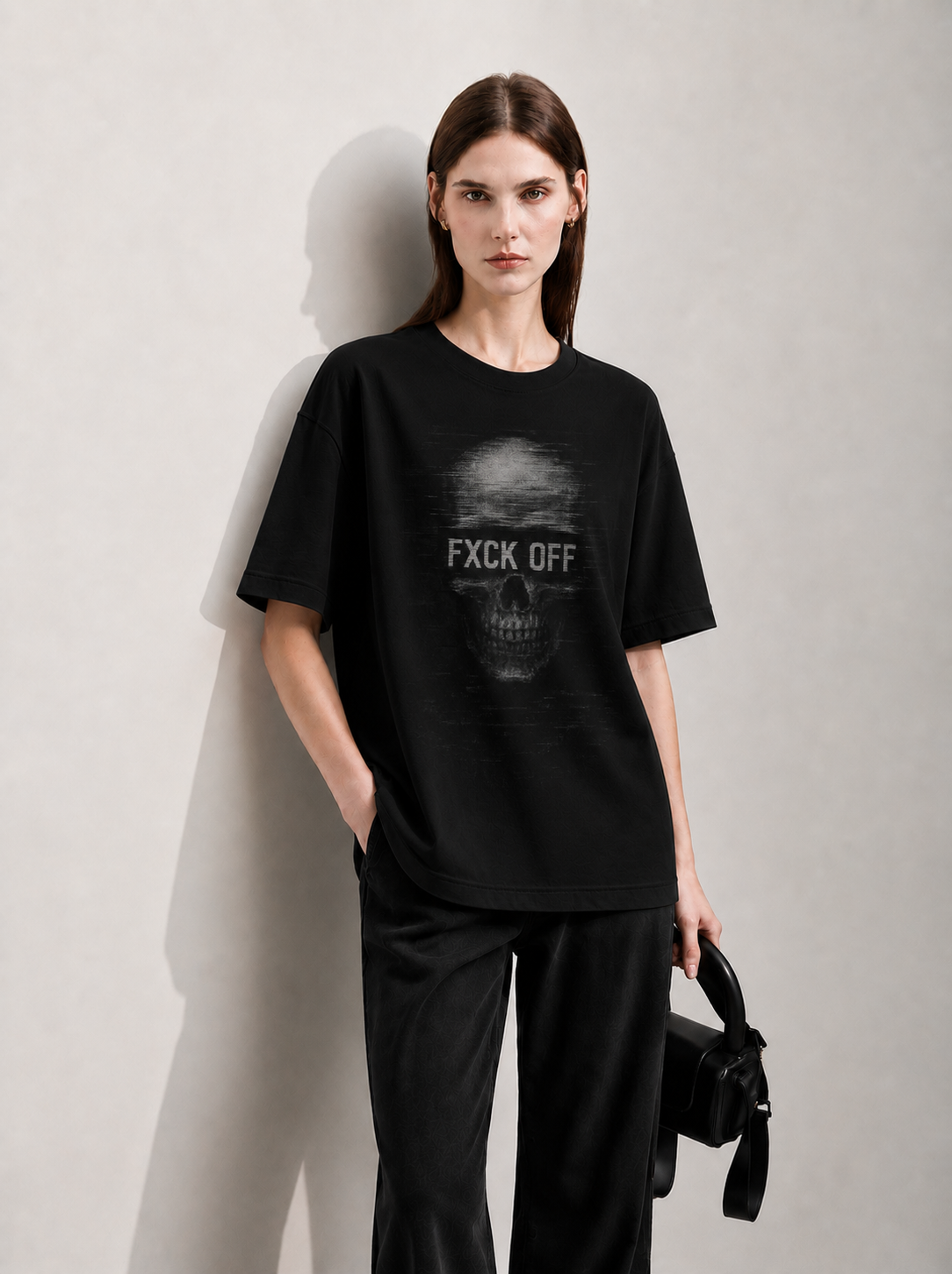 Skull Women Tee black