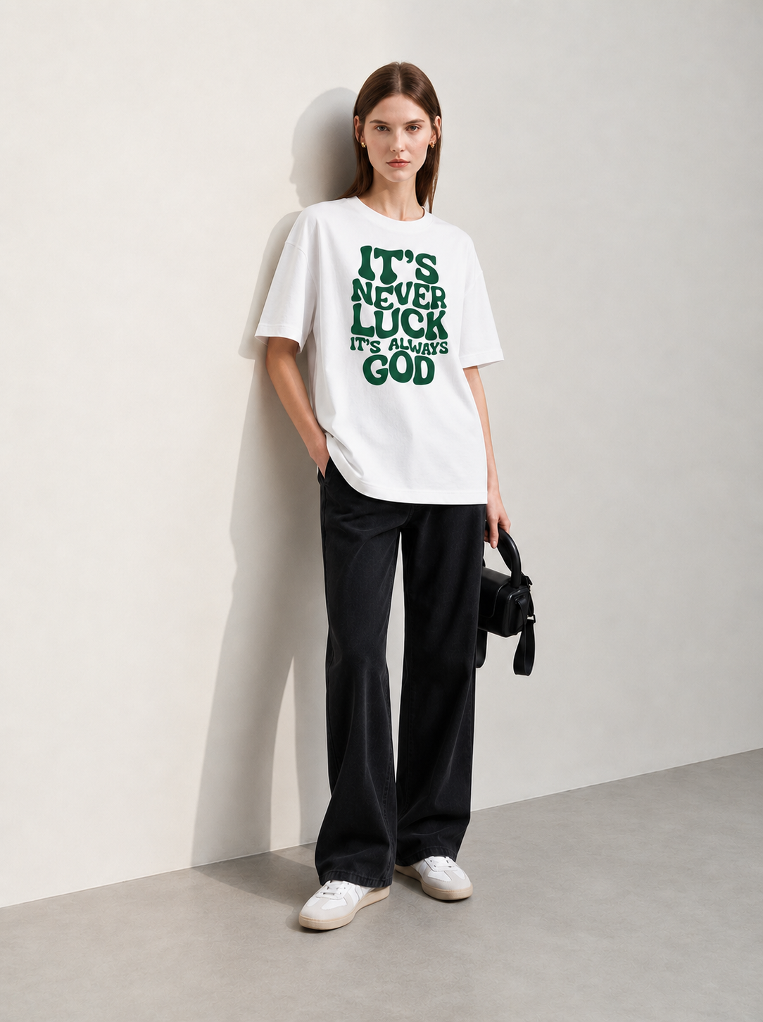 Never Luck Women Tee White