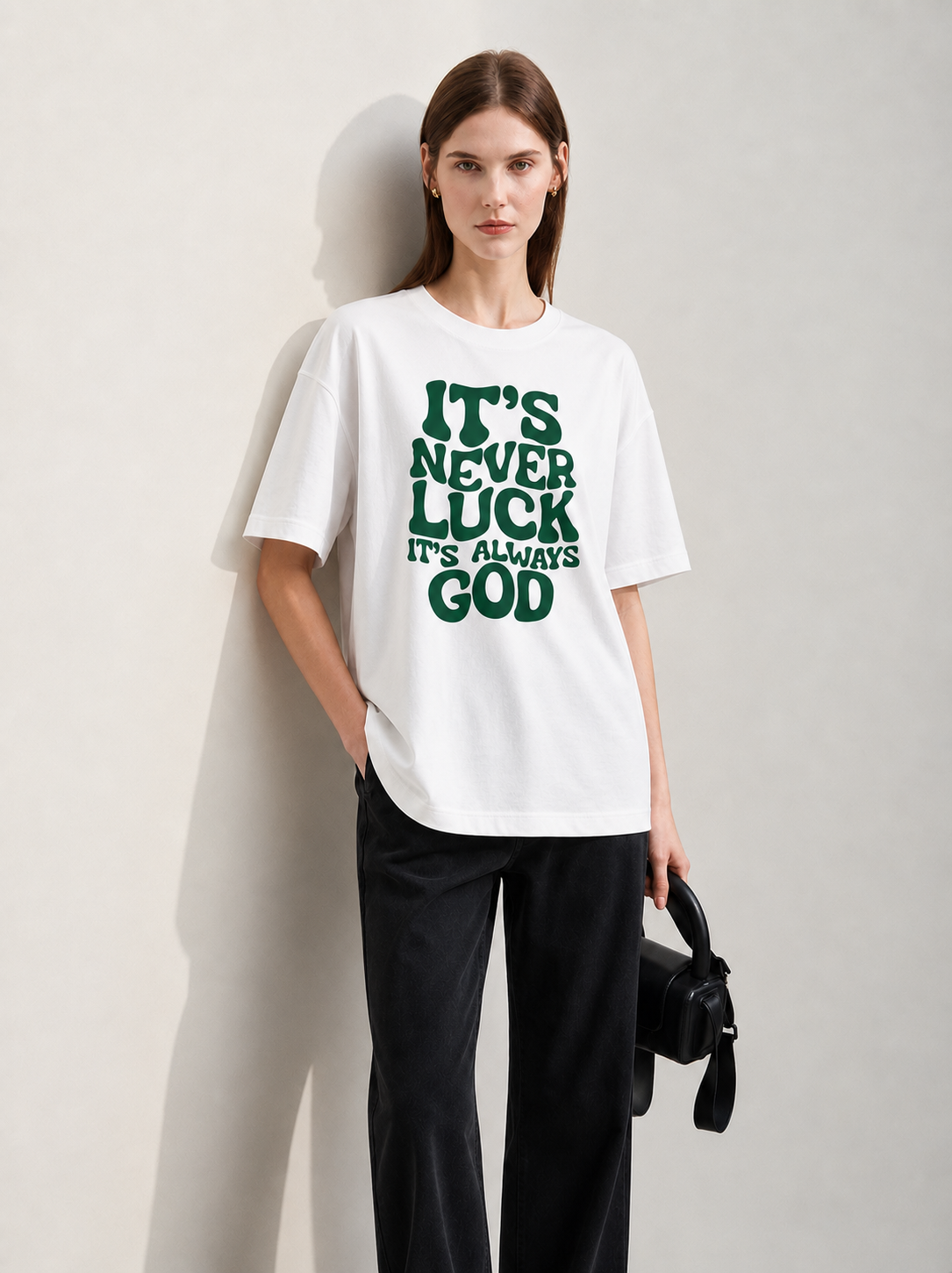 Never Luck Women Tee White