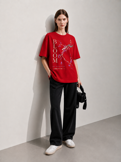 Bloom Women Tee Red