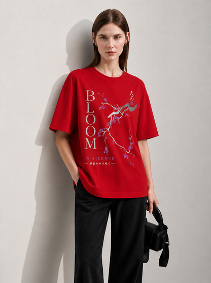 Bloom Women Tee Red