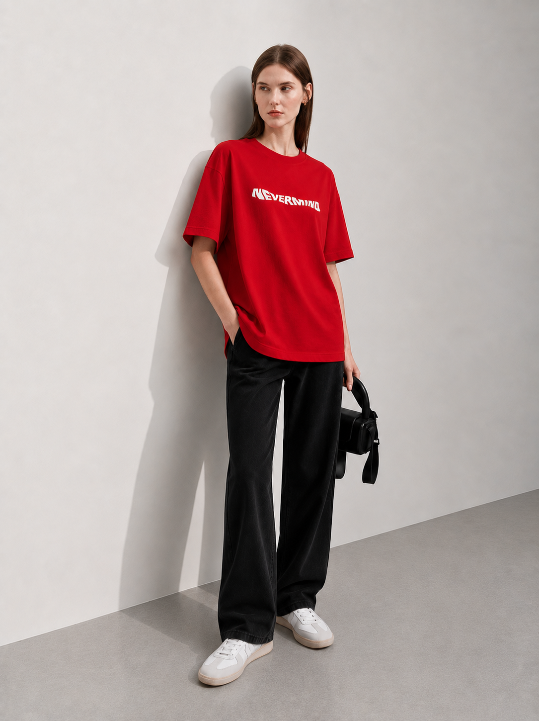 Never Mind Women Tee Red