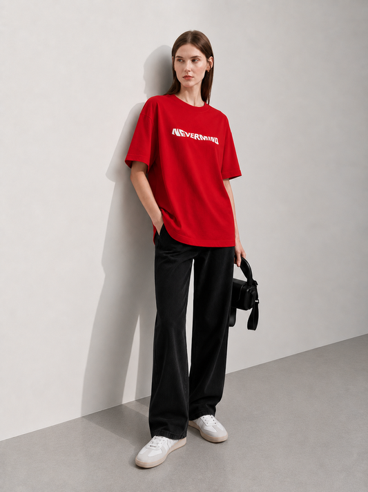 Never Mind Women Tee Red