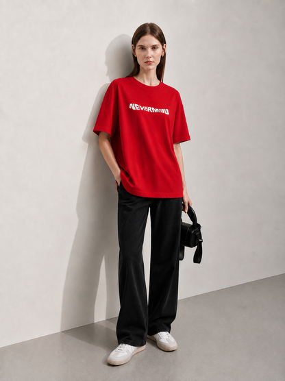 Never Mind Women Tee Red