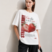 Strawberry Women Tee White