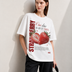 Strawberry Women Tee White