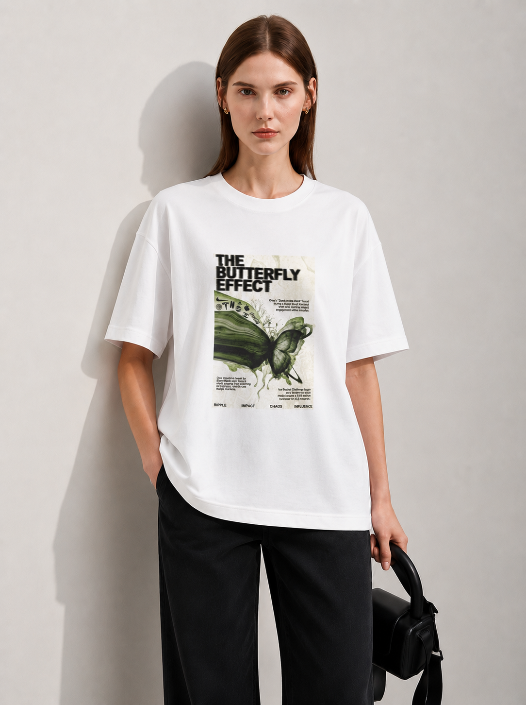 Butterfly Women Tee White