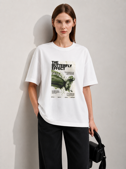 Butterfly Women Tee White
