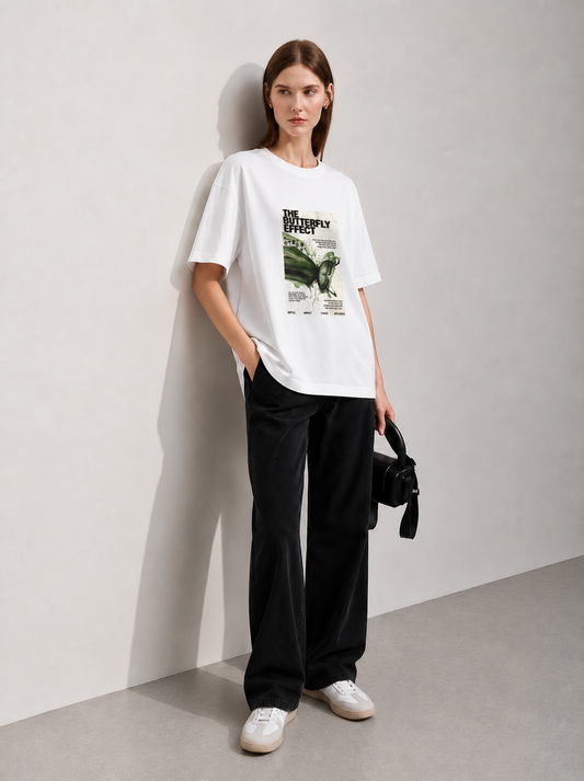 Butterfly Women Tee White
