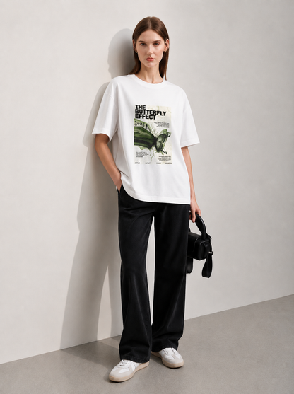Butterfly Women Tee White