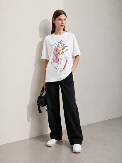 Line of Beauty Women Tee White