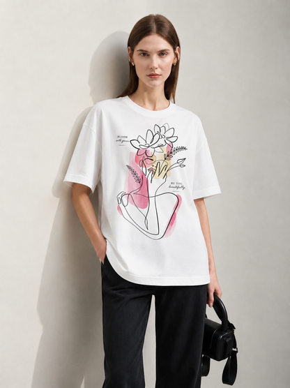 Line of Beauty Women Tee White