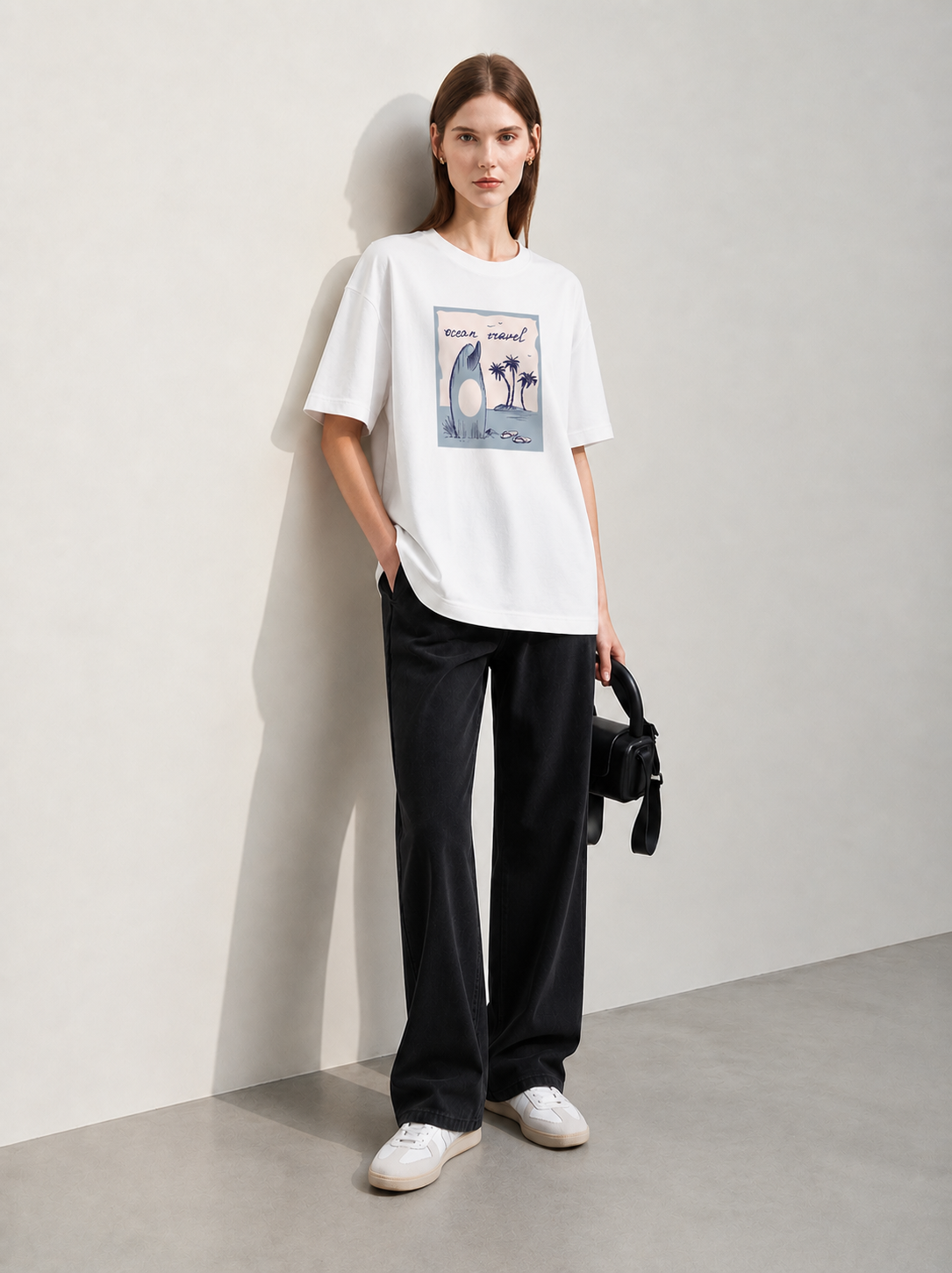 Coastal Mood Women Tee White
