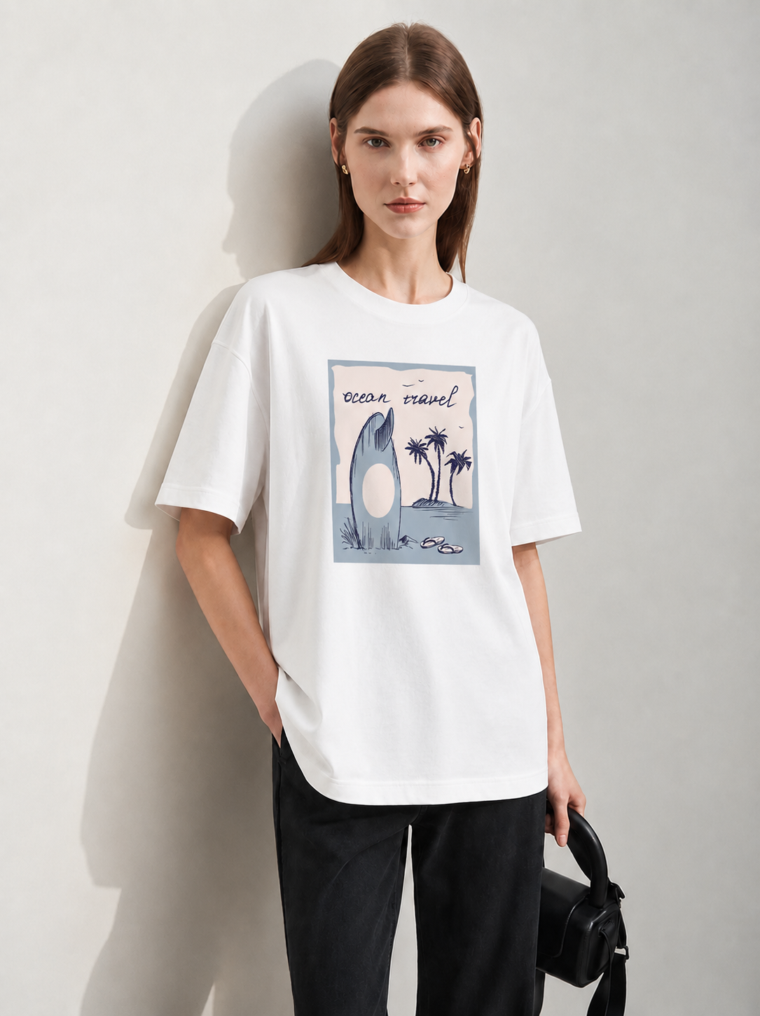 Coastal Mood Women Tee White