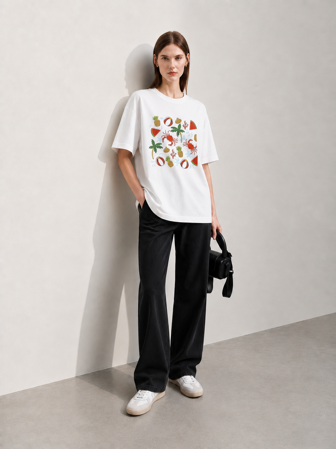Tropic Vibes Women Tee White