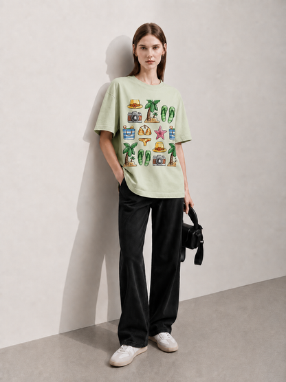 Pacific Mood Women Tee Green