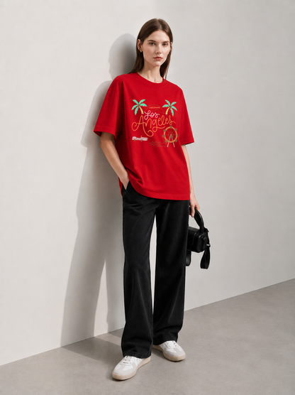 Summer Tide Women Tee Red