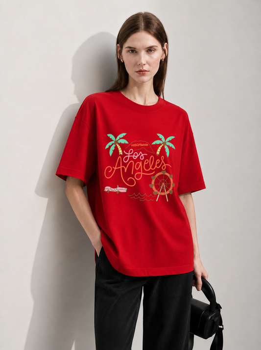 Summer Tide Women Tee Red