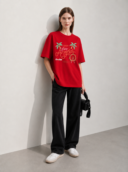 Summer Tide Women Tee Red