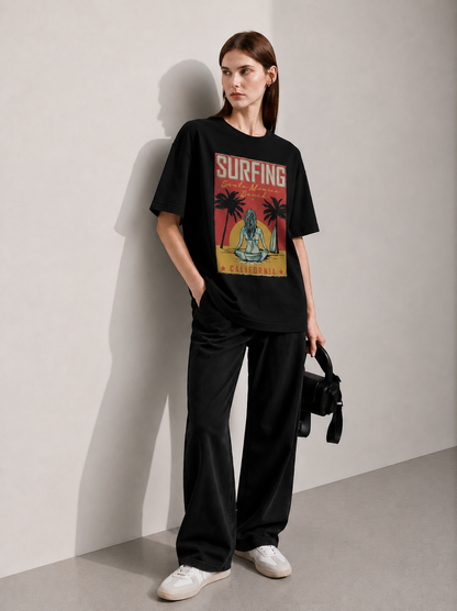Surf Coast Women Tee Black