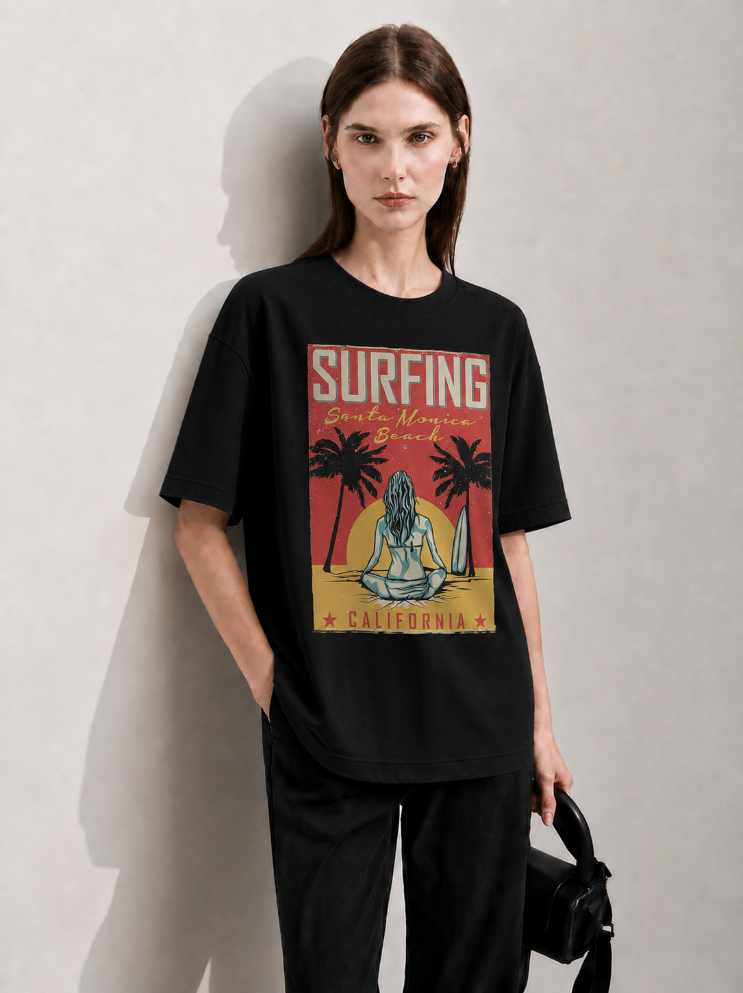 Surf Coast Women Tee Black