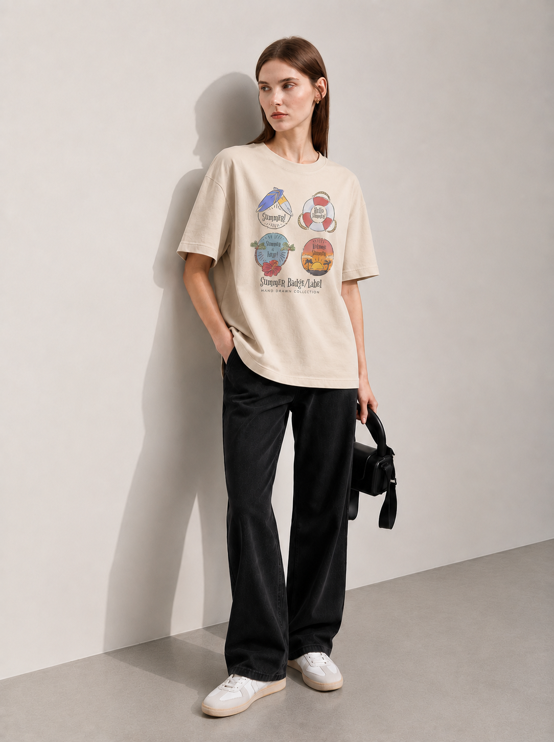 Island Mood Women Tee Beige