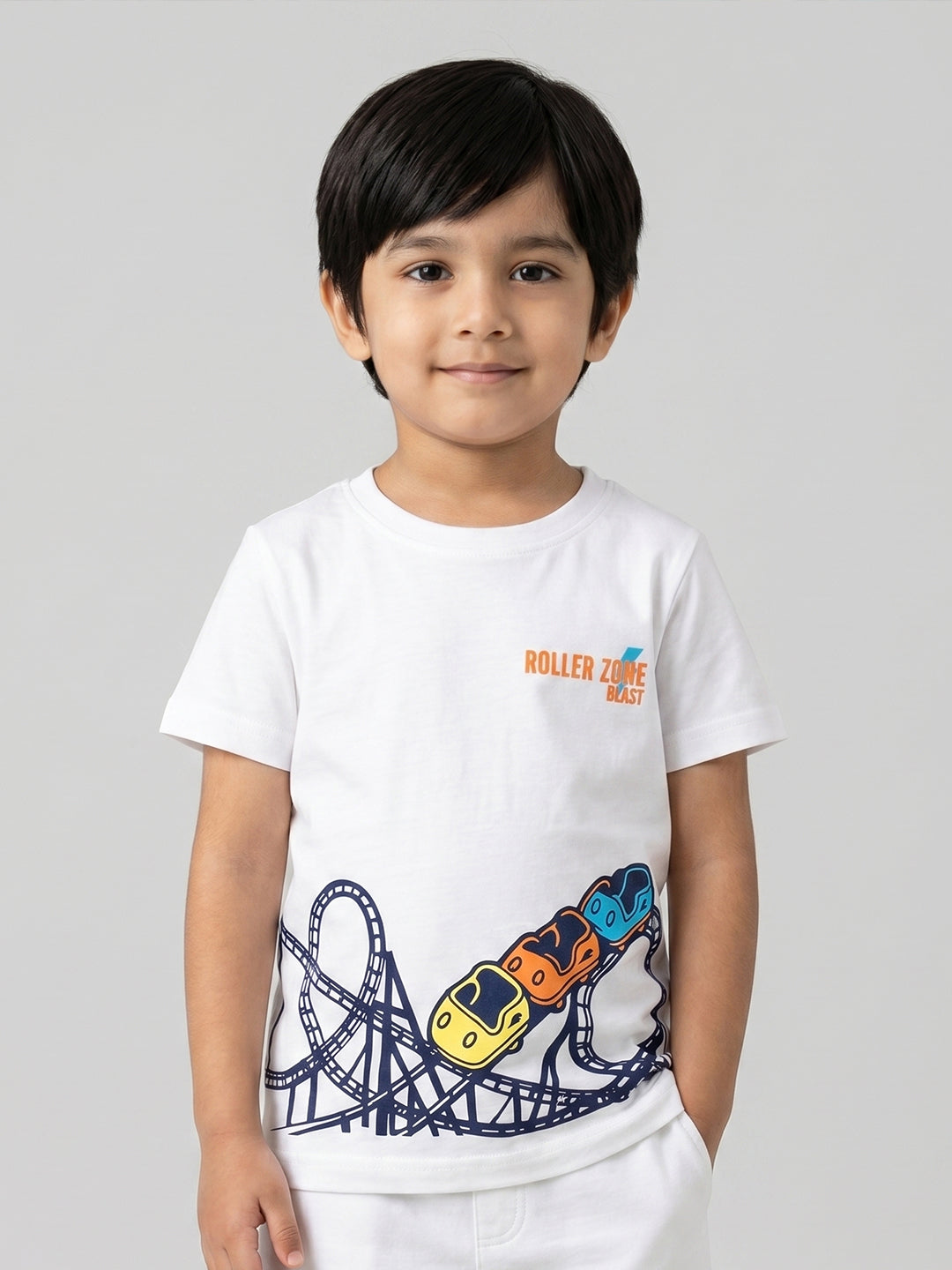 Coolbee Store Kids Boys T-Shirt - White (CSKT222) – back view