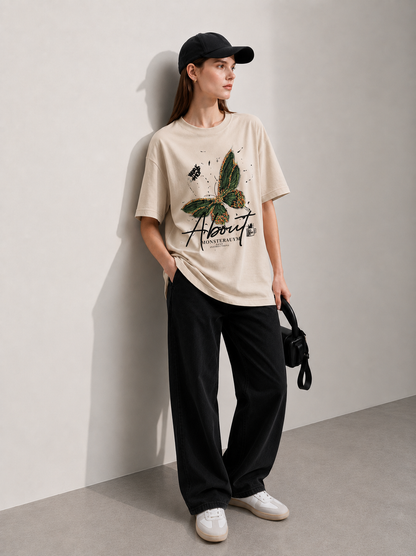 About Women Tee Beige