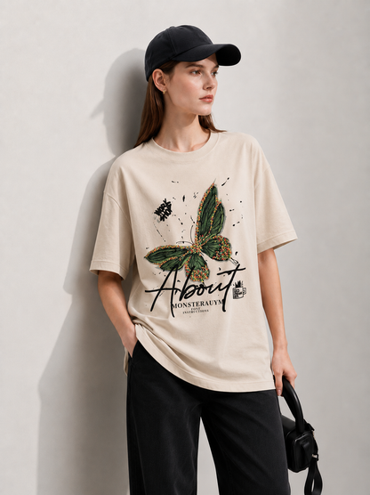 About Women Tee Beige