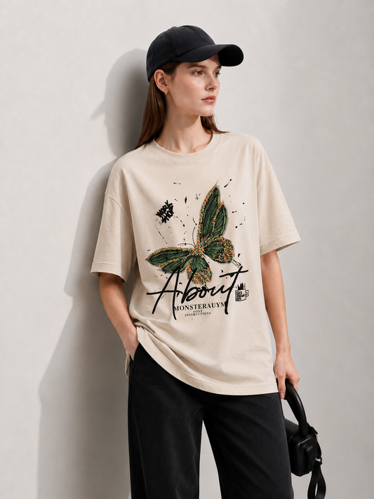 About Women Tee Beige