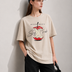 Never Waste Women Tee Beige