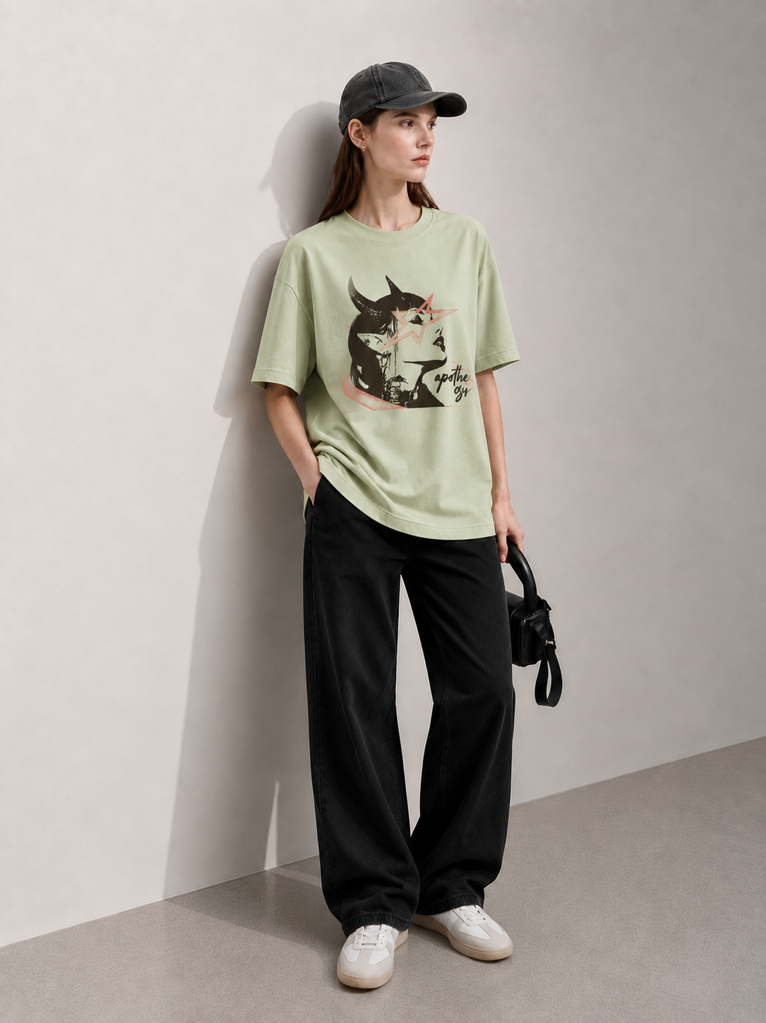 Face Women Tee Green