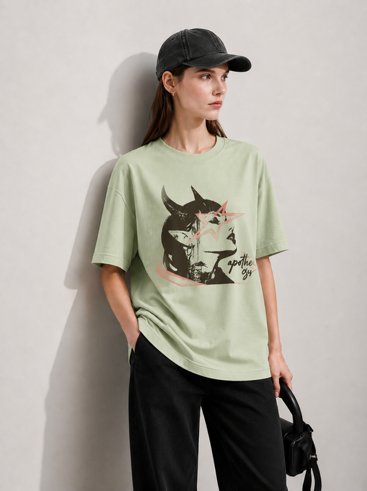 Face Women Tee Green