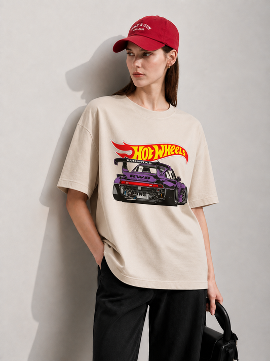 Overdrive Women Tee Beige