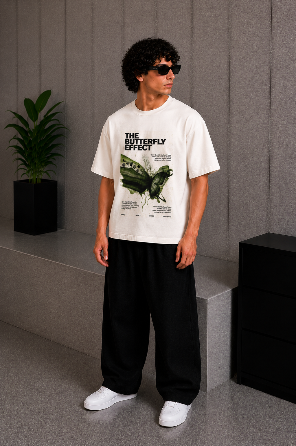Butterfly Tee White