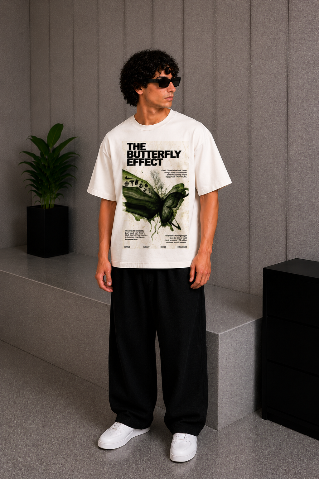 Butterfly Tee White